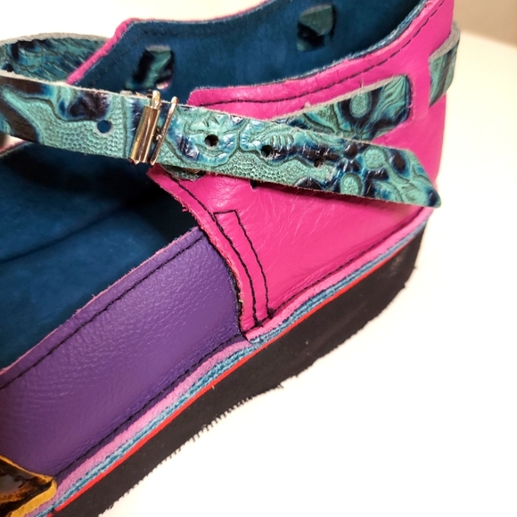 Sole Tech Multicolor Leather Mary Jane Shoes - Picture 11 of 14
